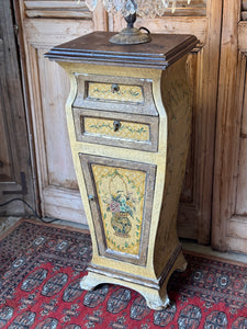 Vintage Handpainted Continental Cabinet