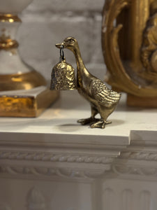 Gilt Metal Duck Candle Snuffer