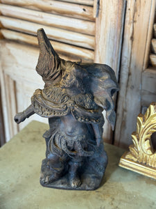 Antique Carved Timber Figure of Royalty