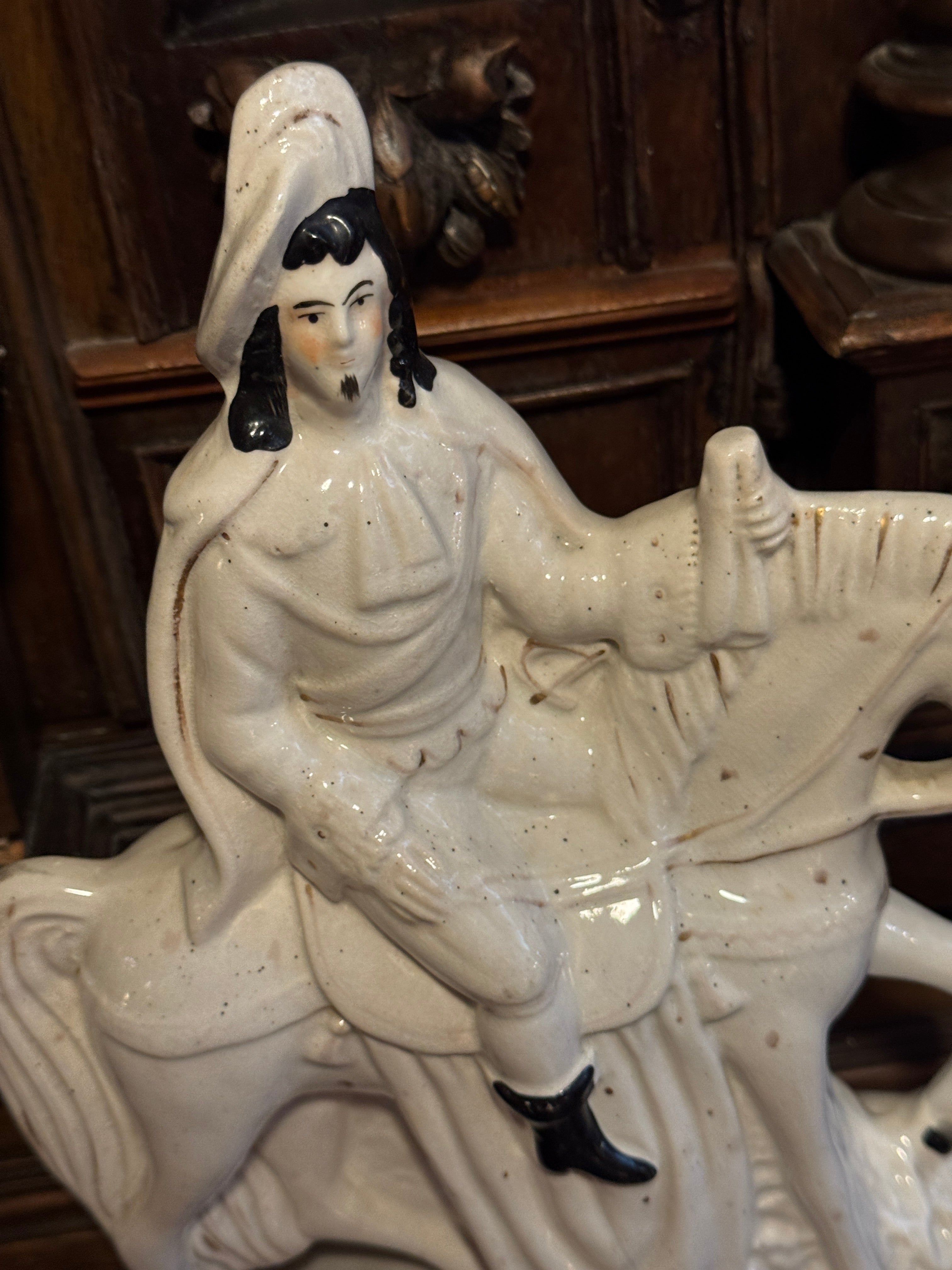 Antique Staffordshire Figure – Charles I on Horseback