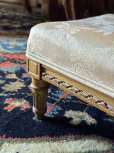 Antique 18th Century French Carved Timber Footstool
