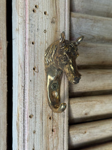 Horse Gilt Metal Hook