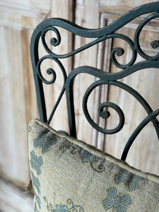 Pair of Vintage Wrought Iron Garden Chairs