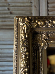 Antique Gilt Timber & Gesso Framed Mirror