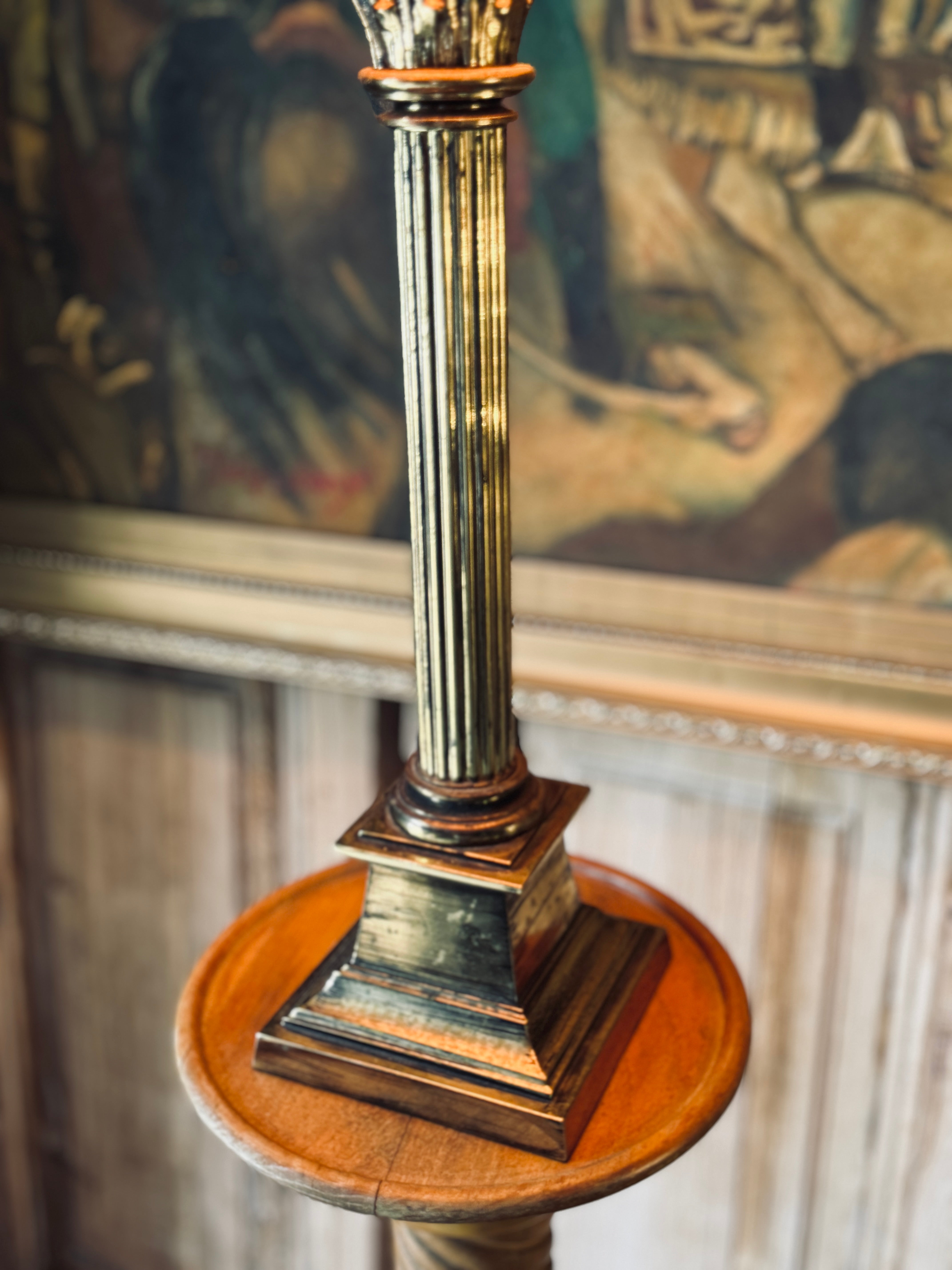 Vintage Cast Column Lamp
