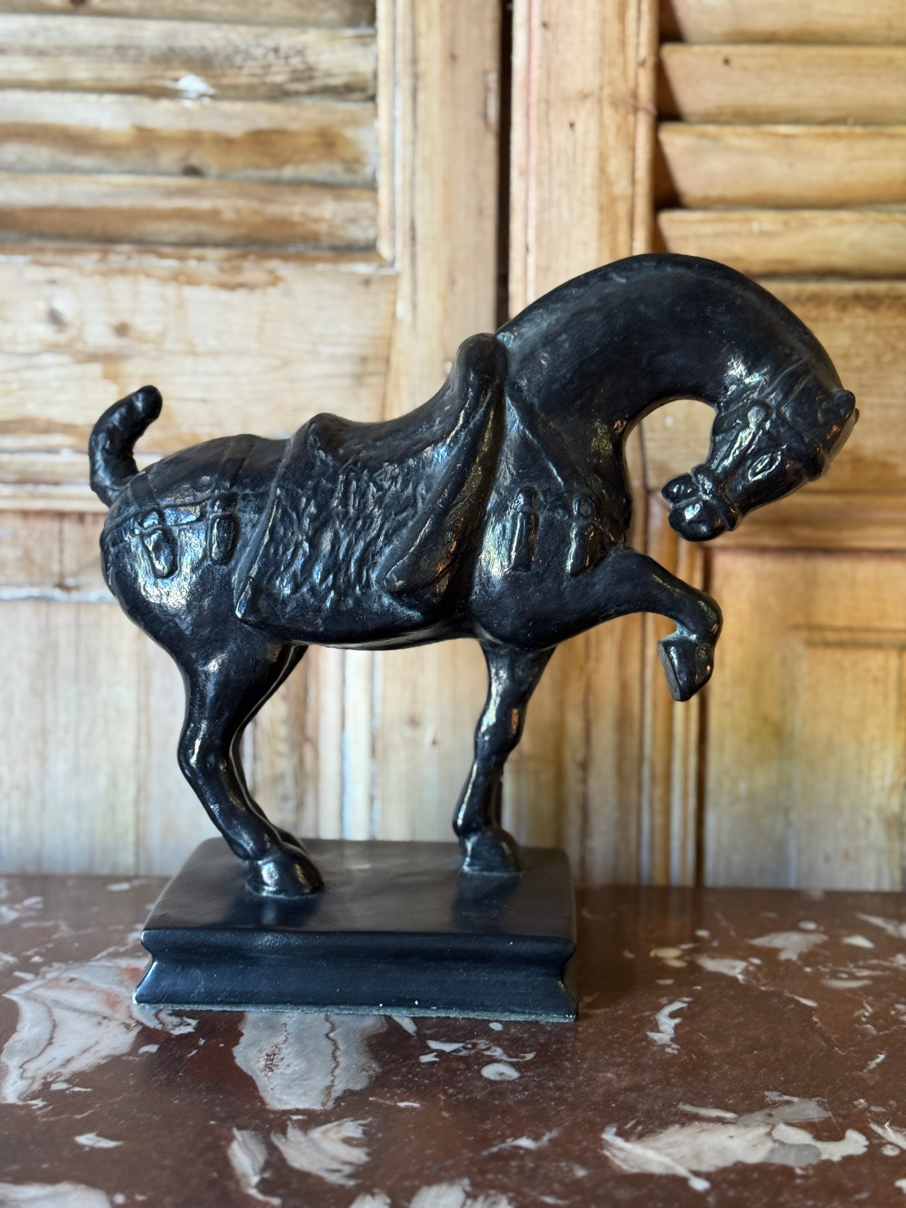 Vintage Austin Productions Horse Sculpture on Base – Manor on George
