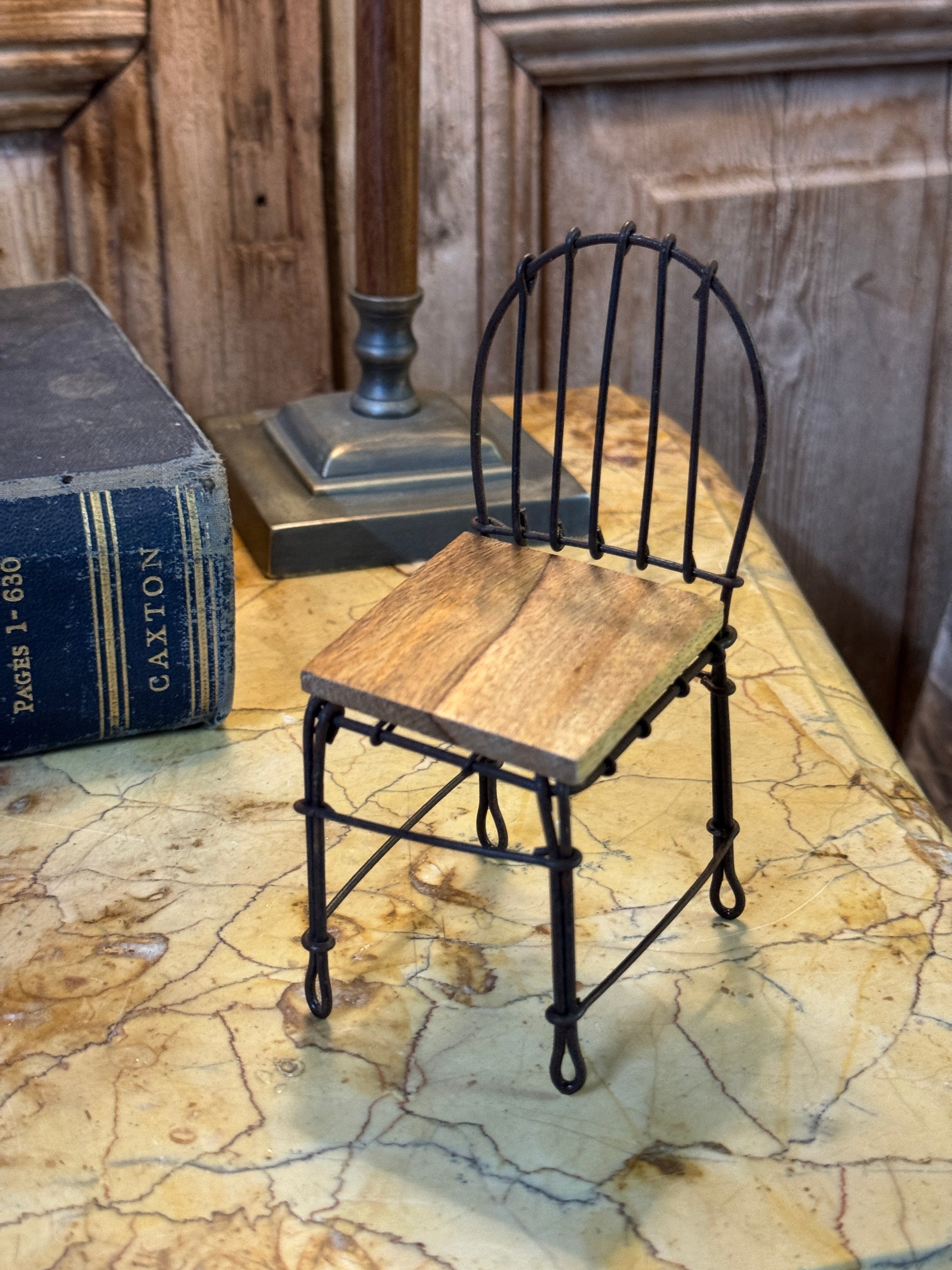 Wire Miniature Chair Ornament