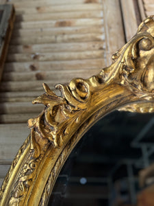 Vintage Gilt Oval Mirror