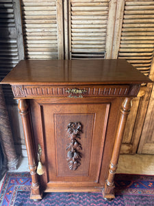 Antique Danish Carved Timber Cabinet