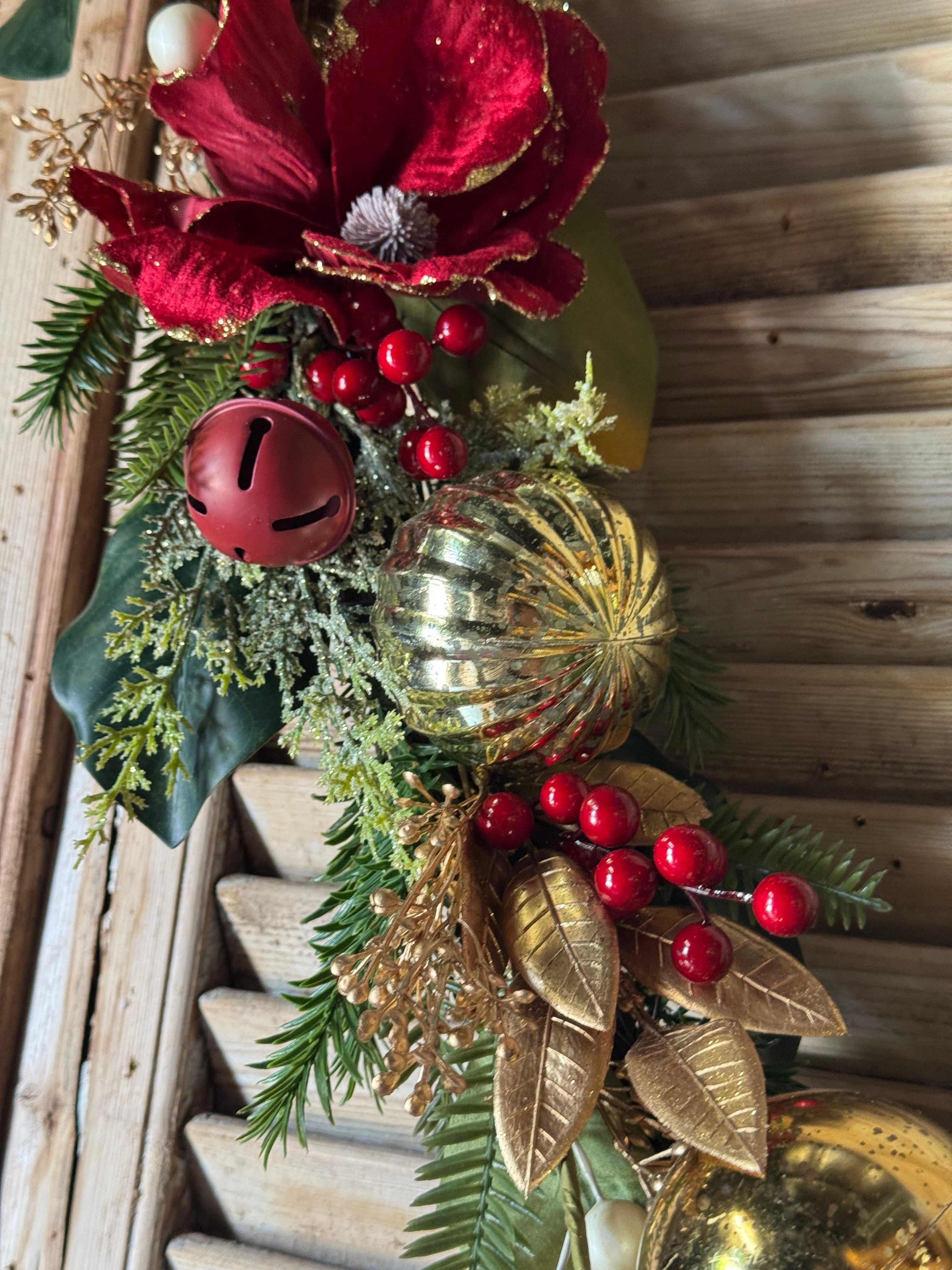 Christmas Magnolia & Pine Garland