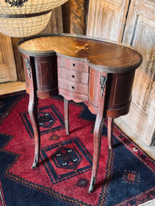 19th Century French Ormolu-Mounted Kidney-Shaped Occasional Table