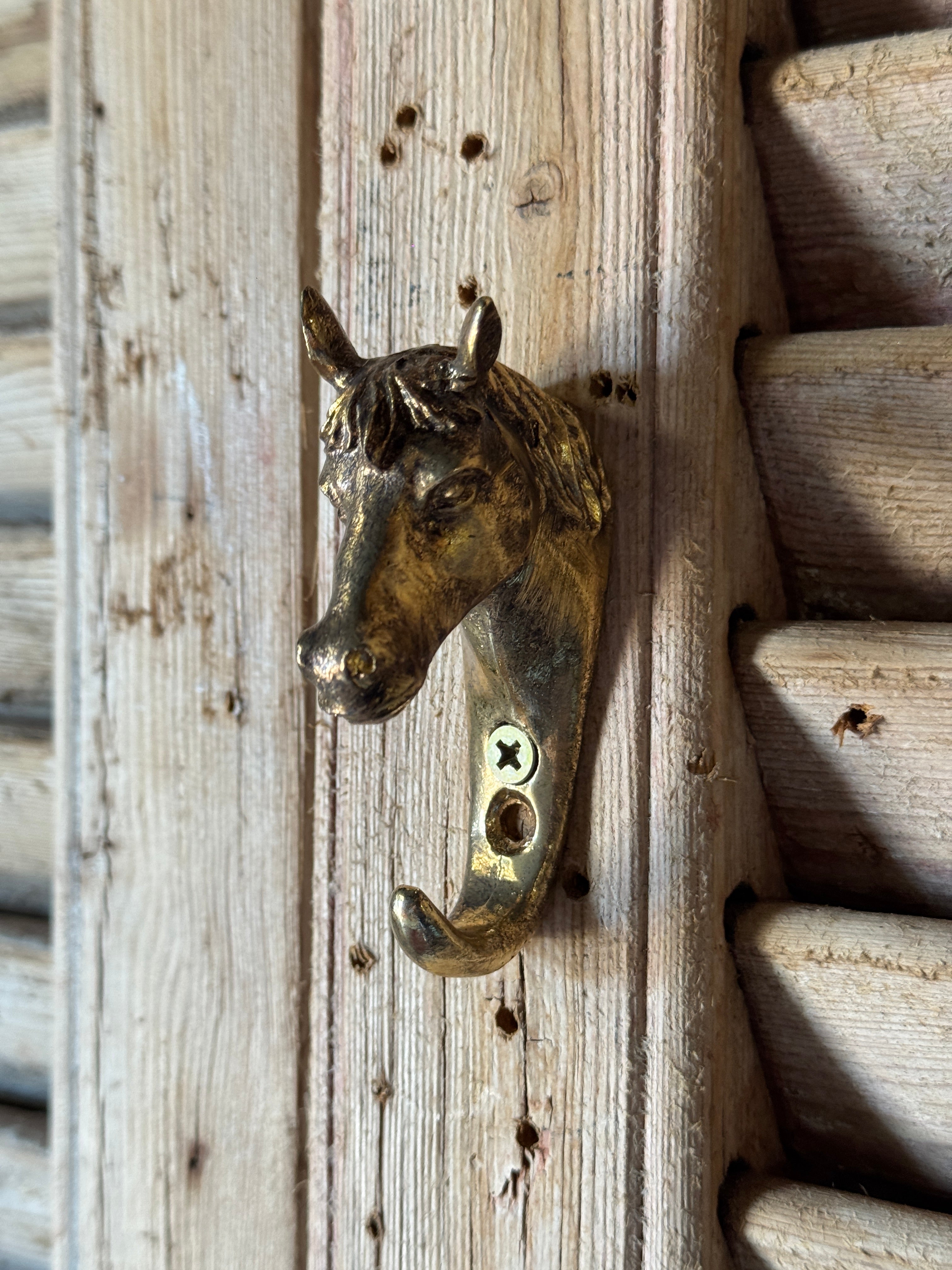 Horse Gilt Metal Hook