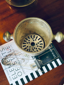 Vintage 20th Century Nickel Ice Bucket