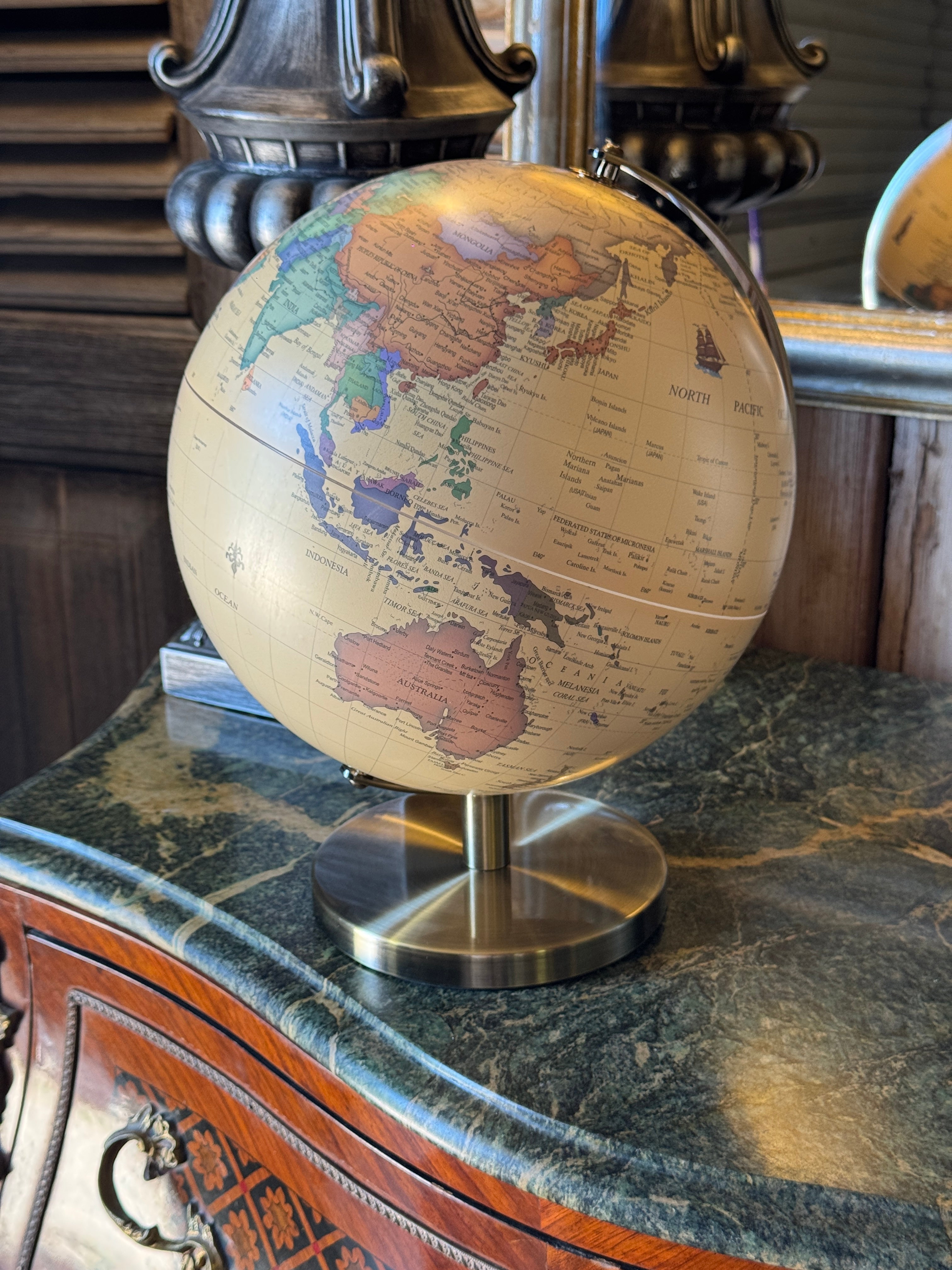 Vintage Style World Globe
