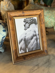 Gold Trimmed Timber Photo Frame (2 sizes)