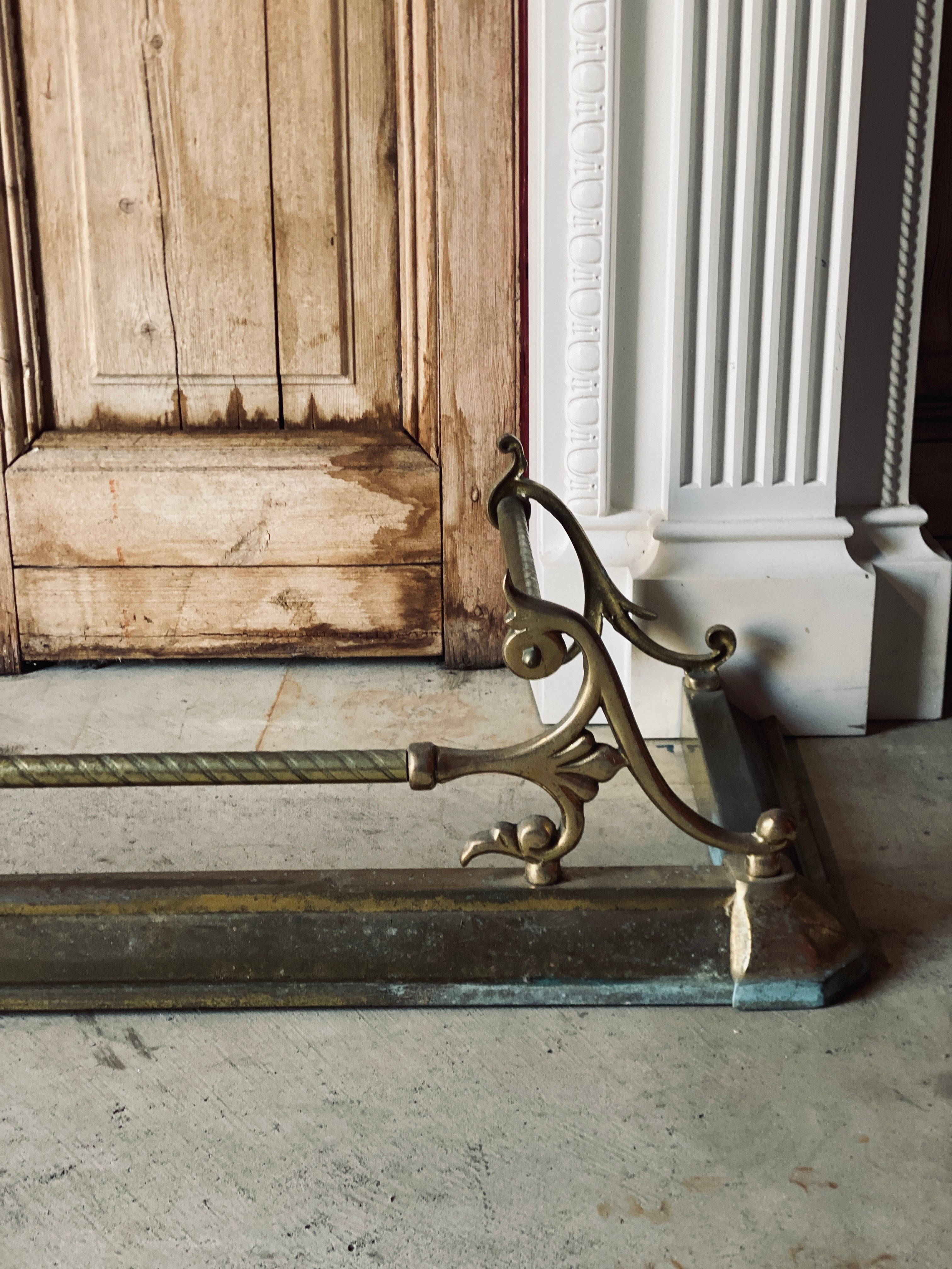 Vintage Brass Fire Guard