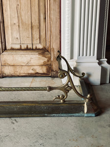 Vintage Brass Fire Guard
