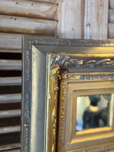 Small Antique Ornate Gilt Framed Mirror