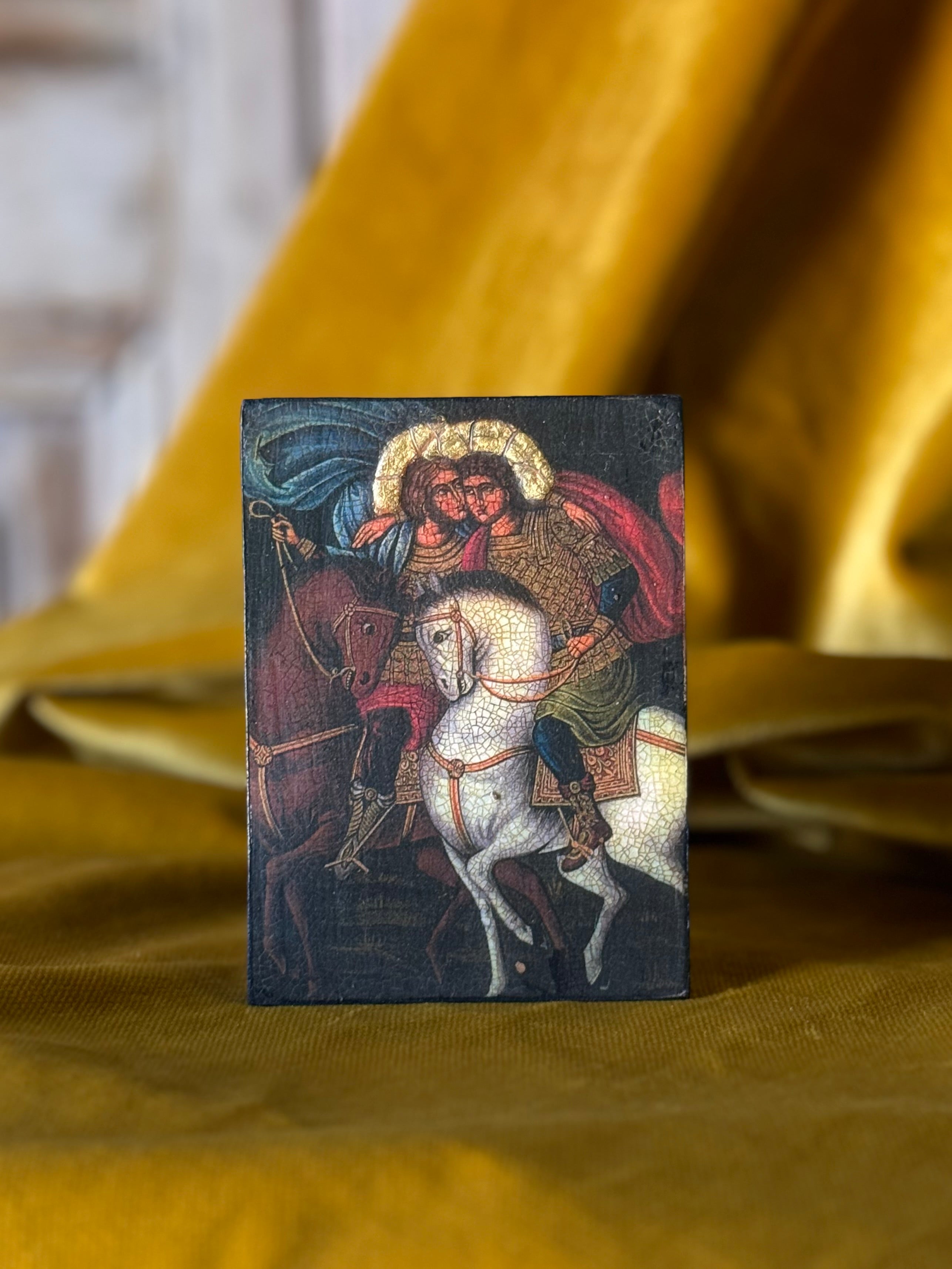 Small Icon of St. Dimitri & St George