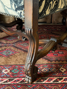 Antique 19th Century Newly Upholstered Armchair
