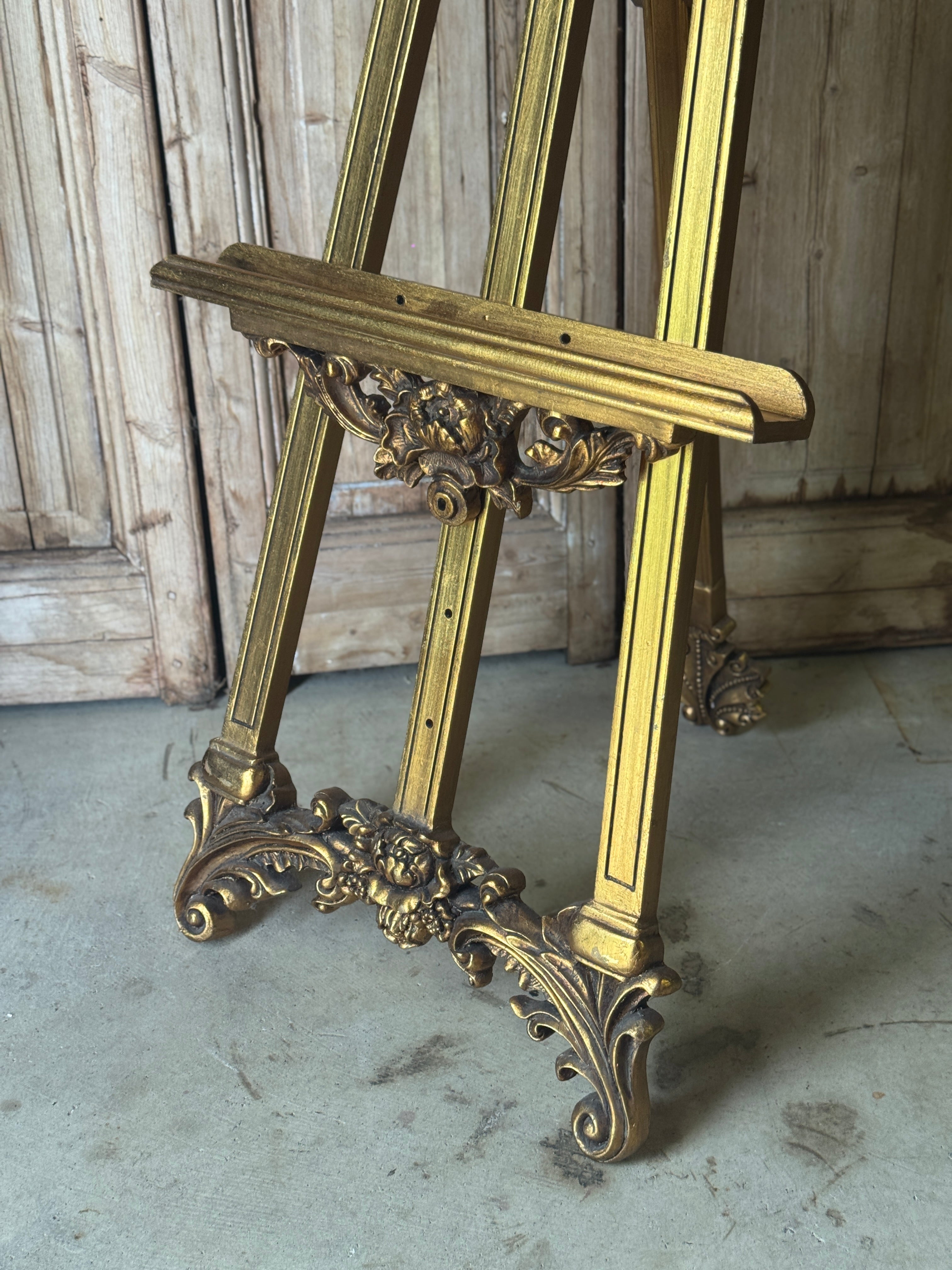 Ornate Rococo Gilt Easel