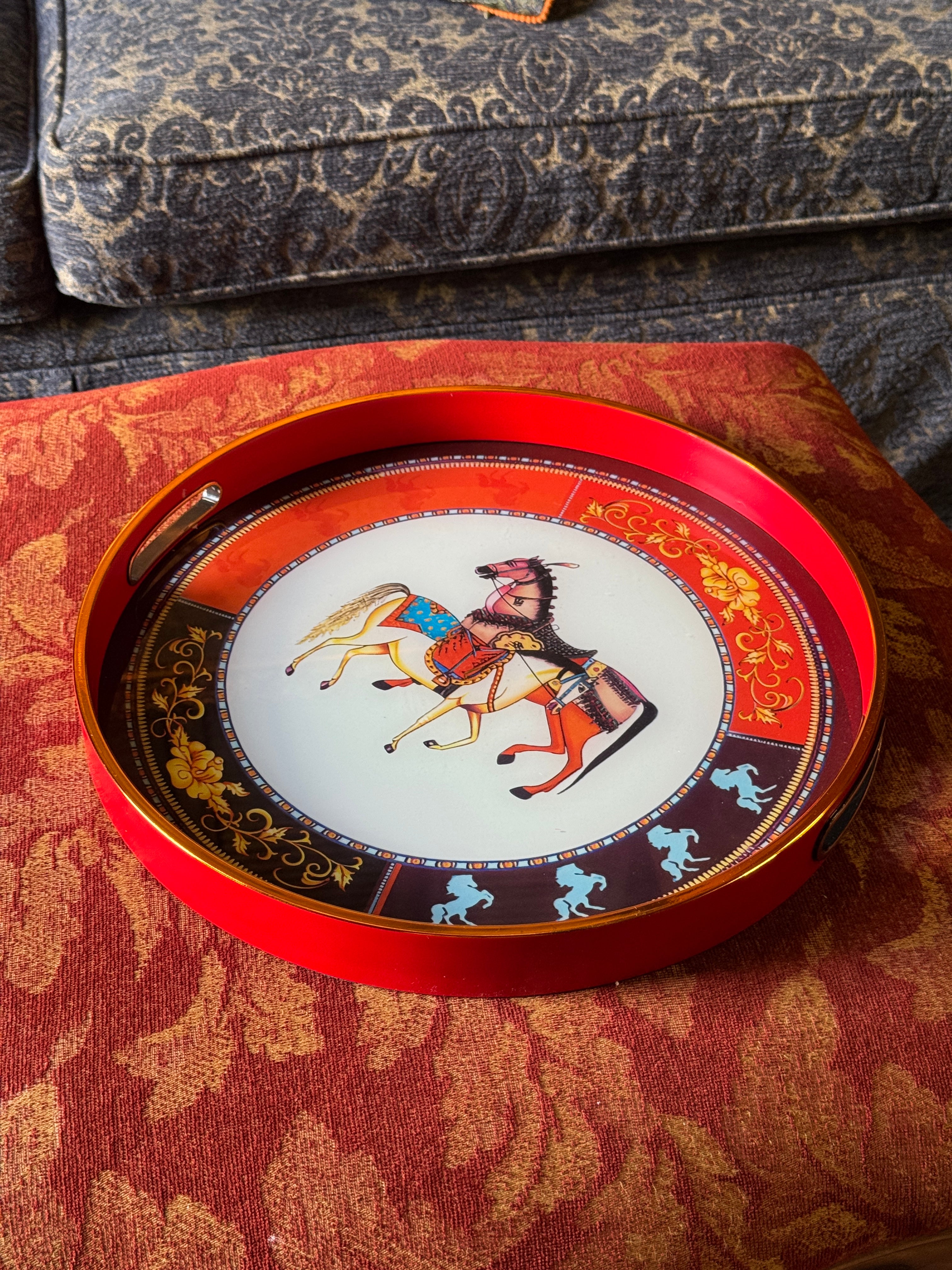 Round Equestrian Serving Tray (2 sizes)