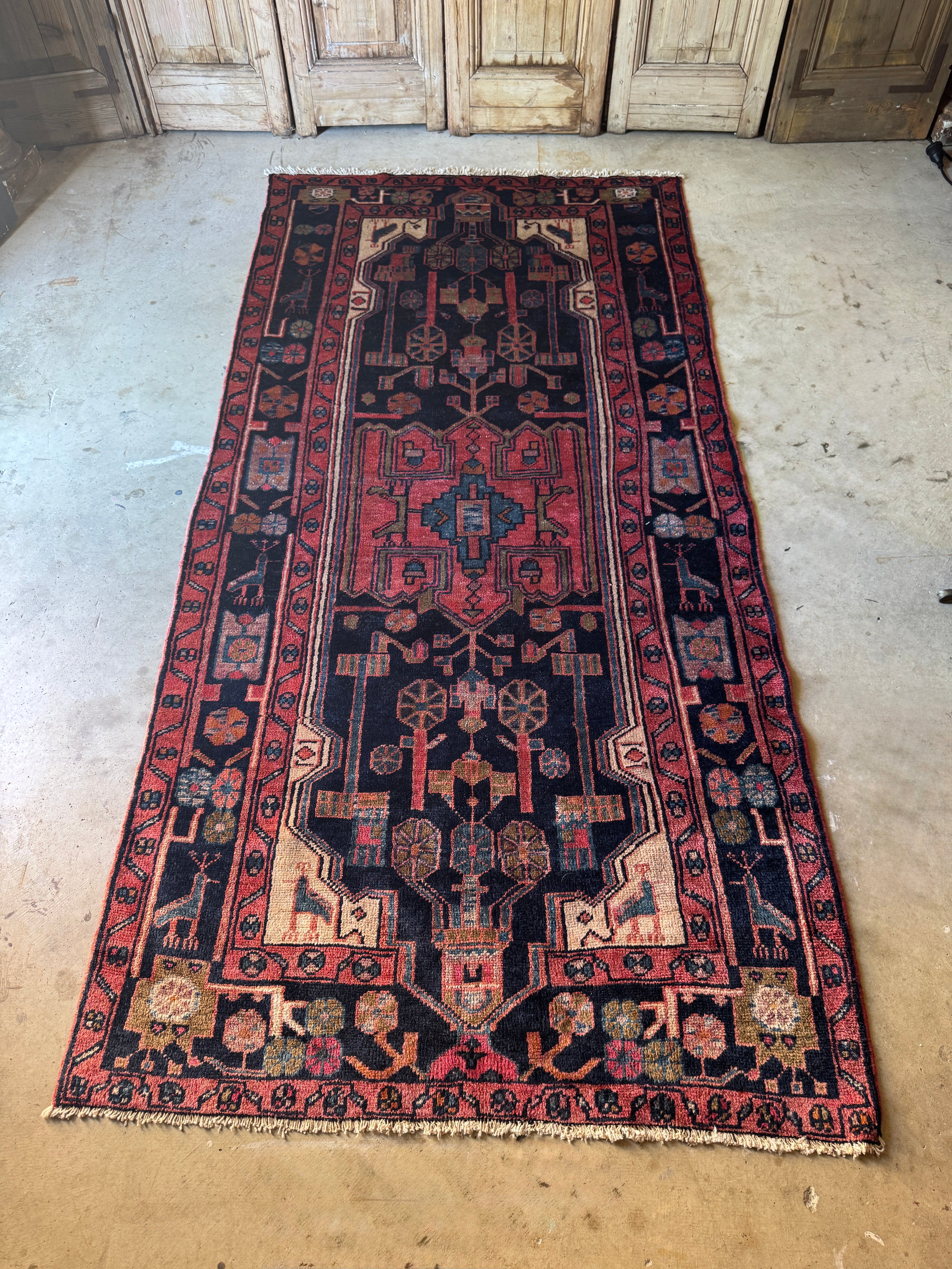 Vintage Persian Malayer Rug