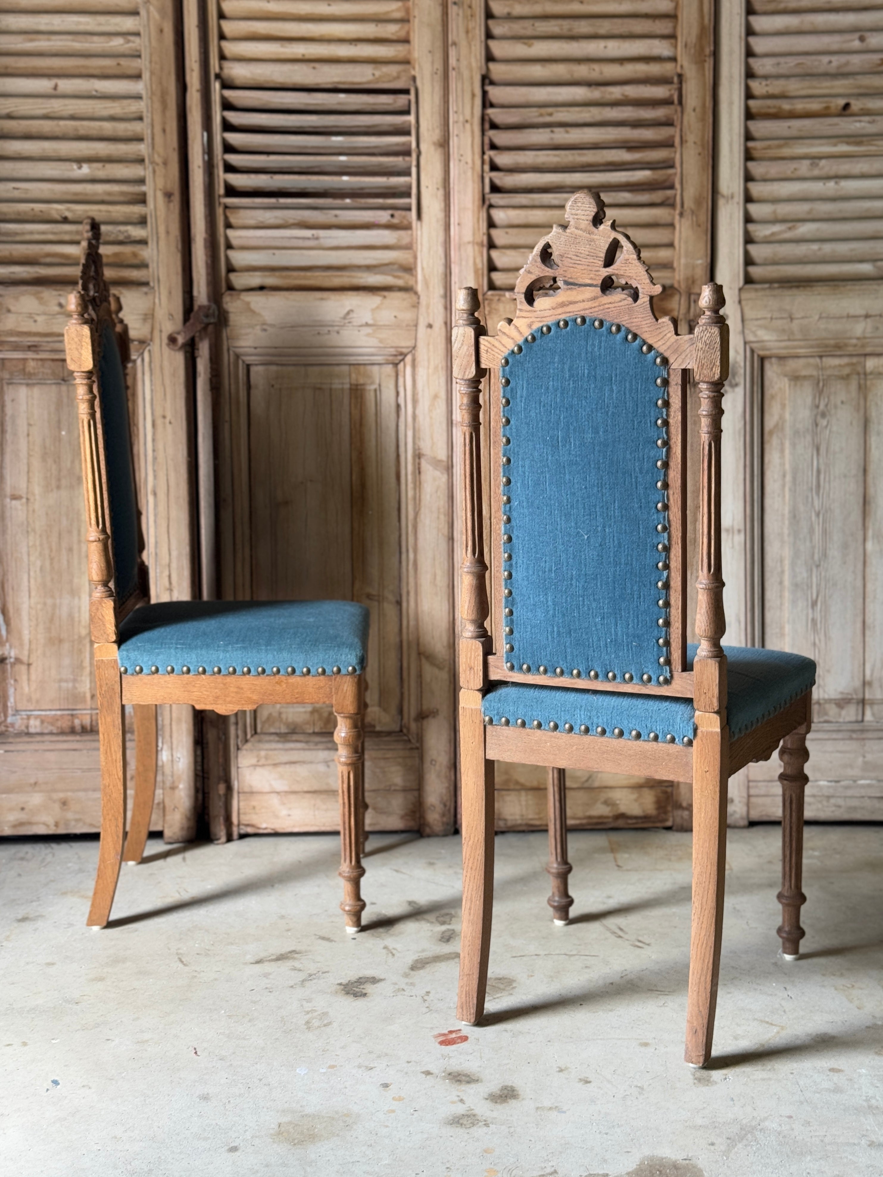 Set of 5 Antique Danish Dining Chairs