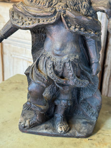 Antique Carved Timber Figure of Royalty