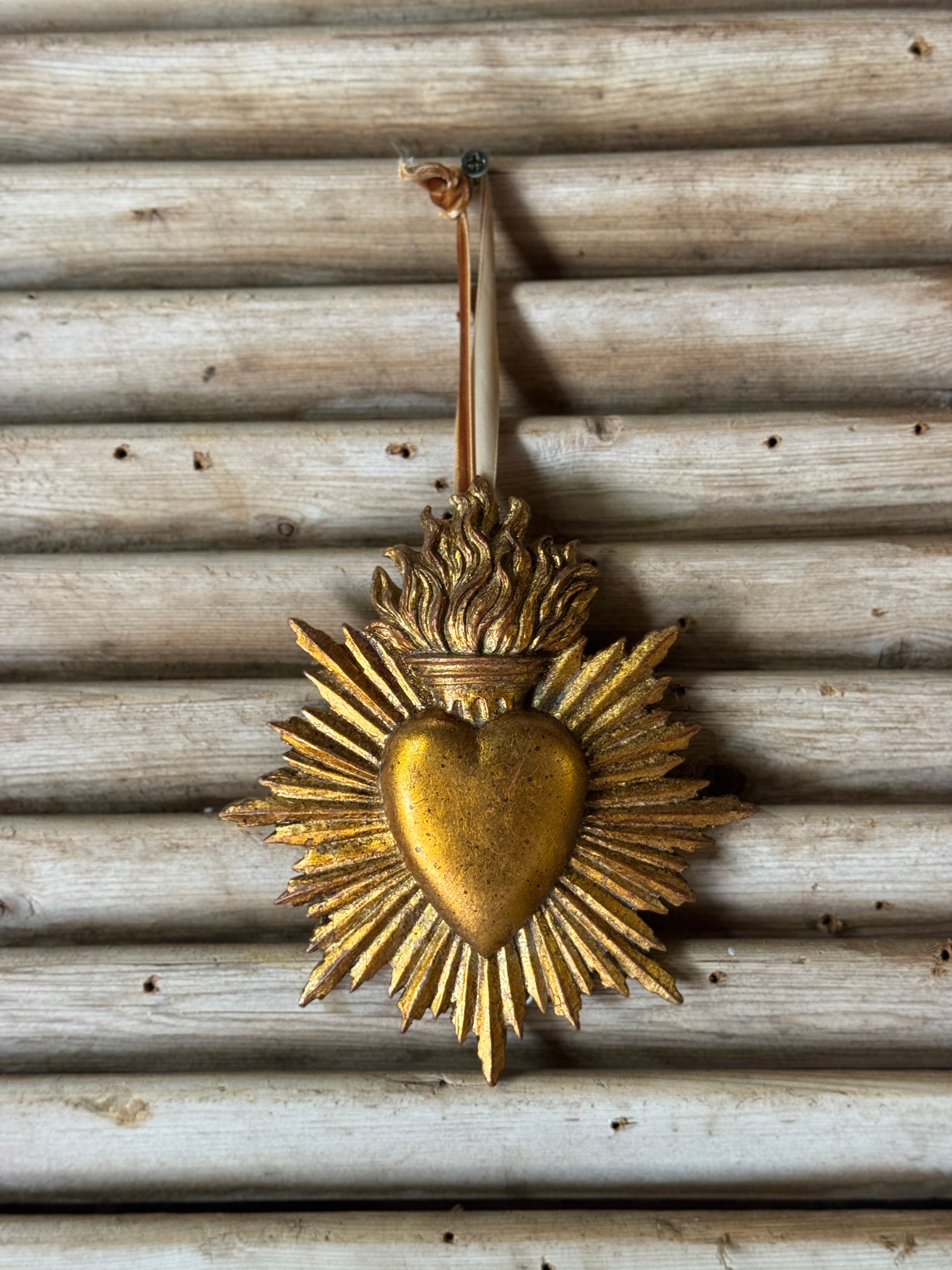 Sacred Heart on Velvet Ribbon