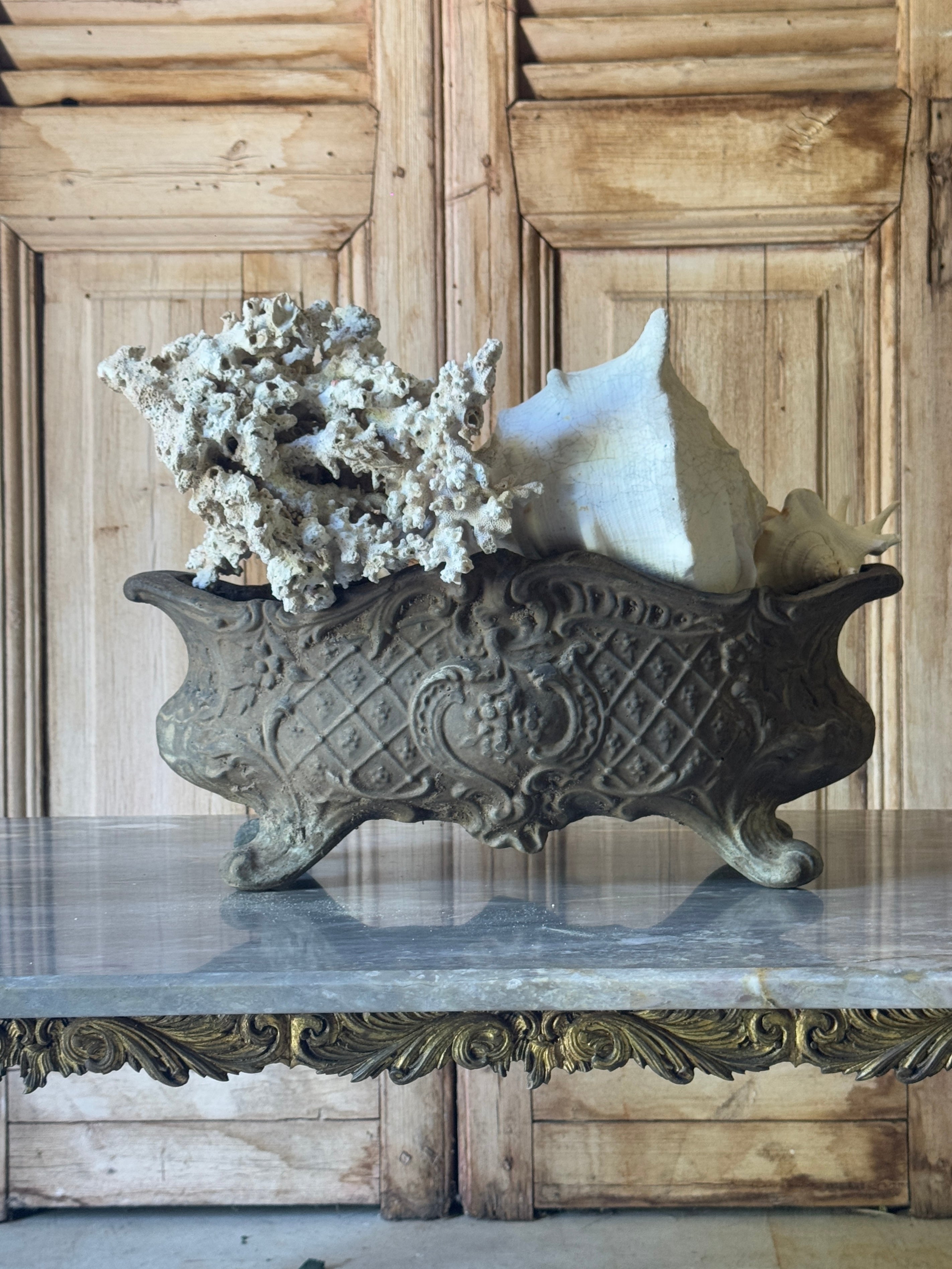 Vintage Oval Jardinière Planter