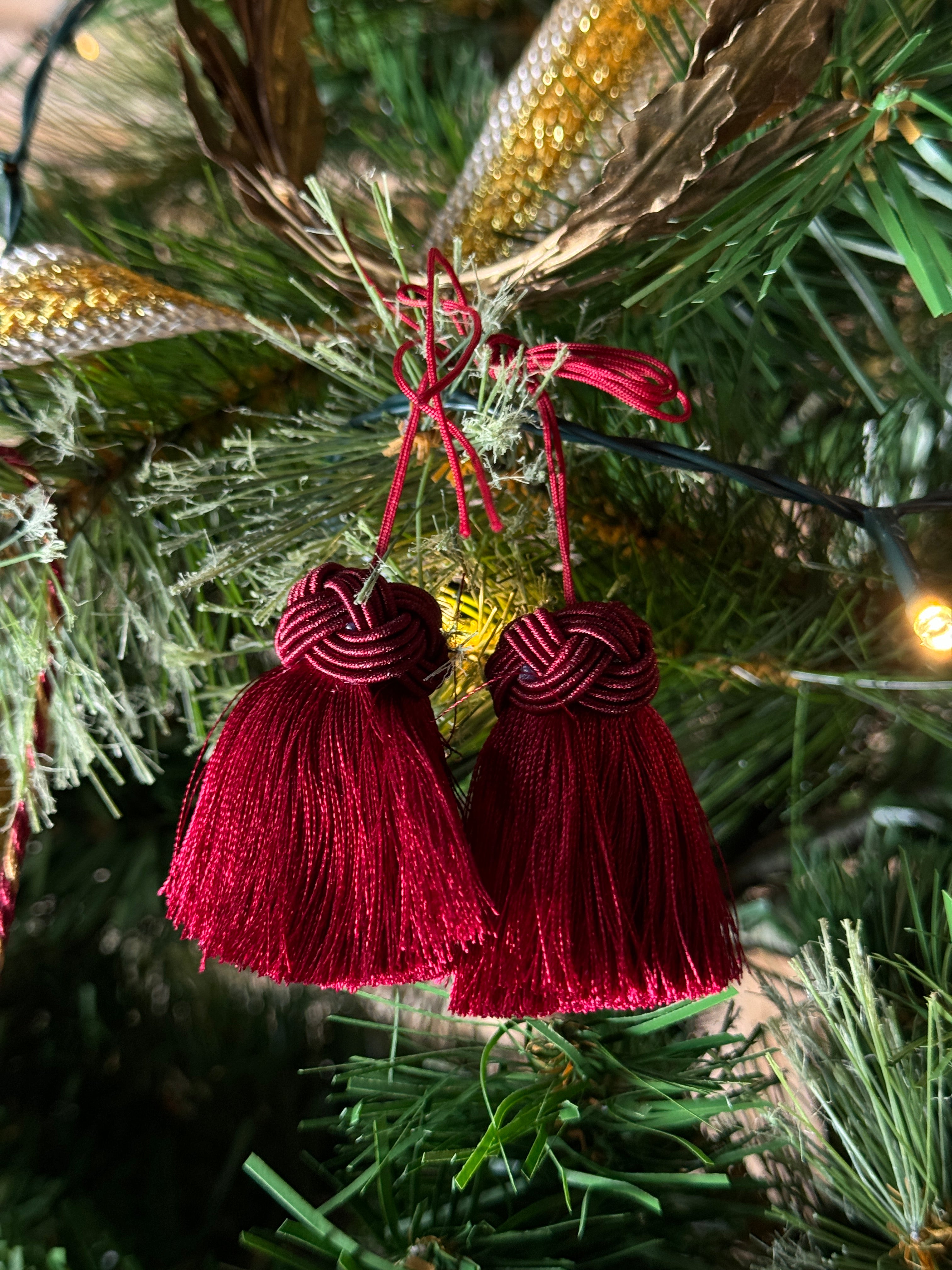 Twin Tassel Tree Trimming