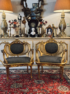 Pair of Vintage French Parlour Chairs