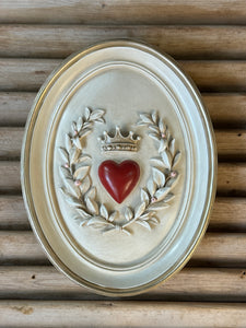 Heart & Laurel Wall Plaque