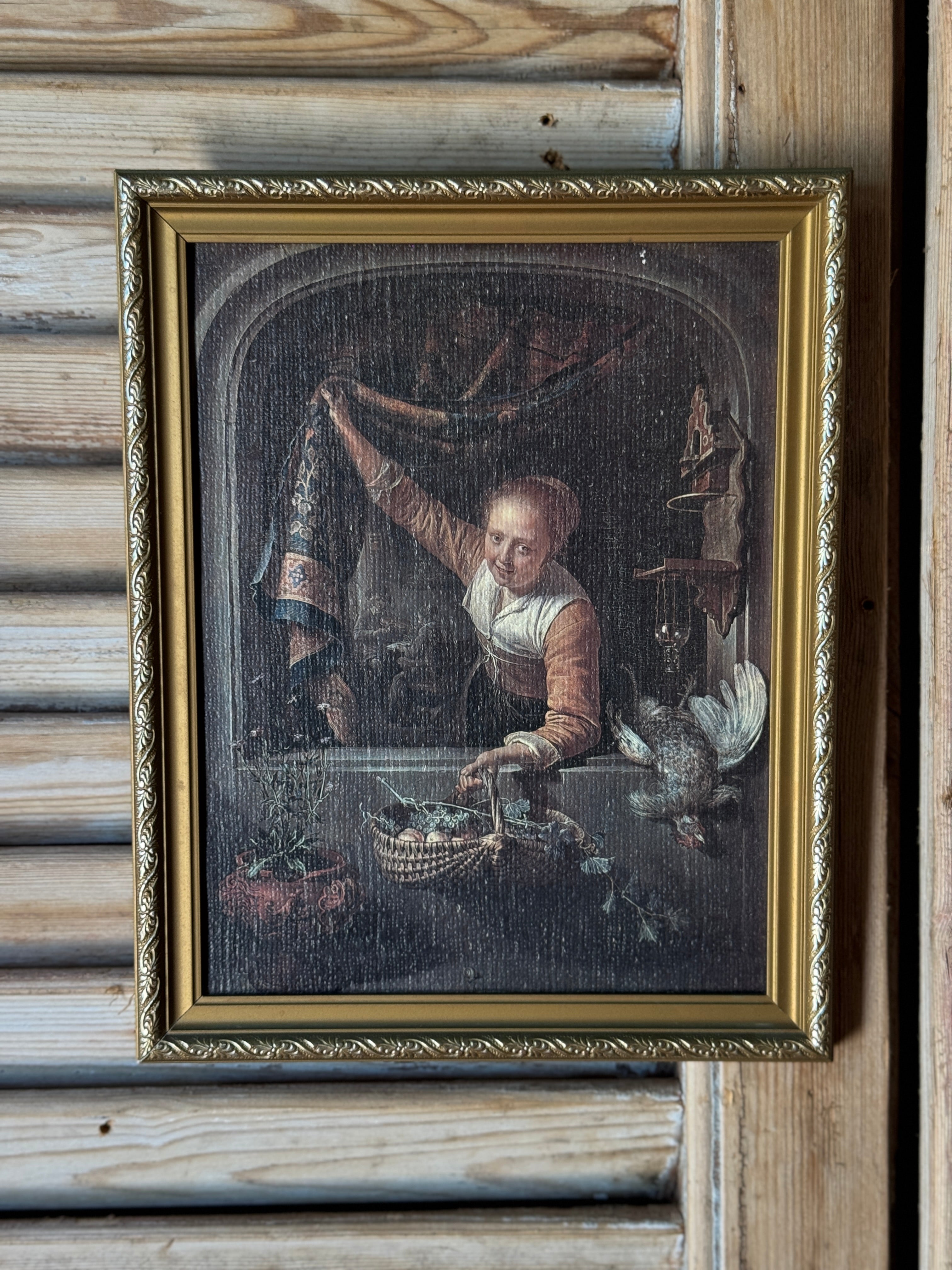 Vintage Framed Print After Gerard Dou