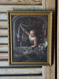 Vintage Framed Print After Gerard Dou