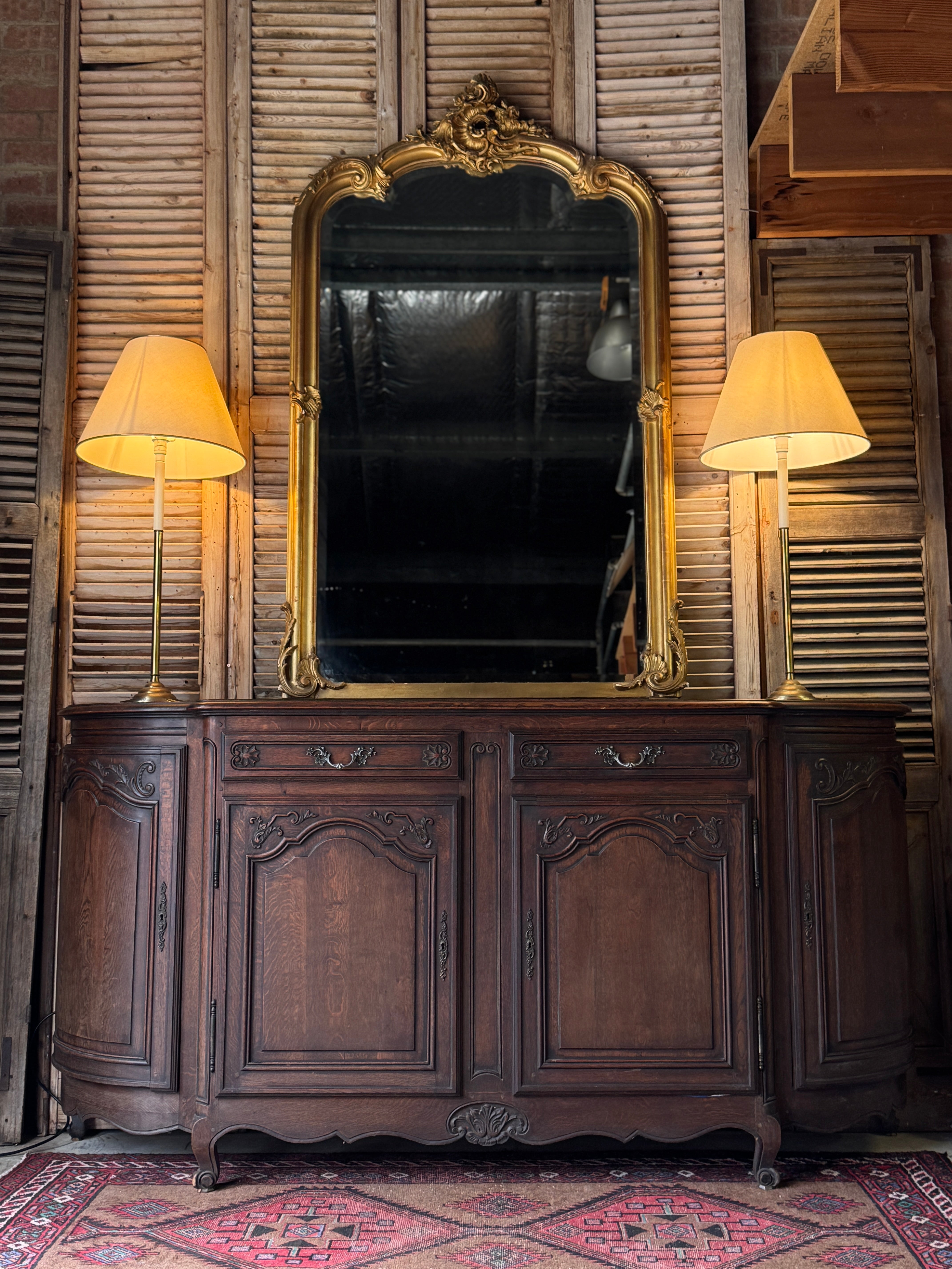 Antique French Well-Carved Sideboard