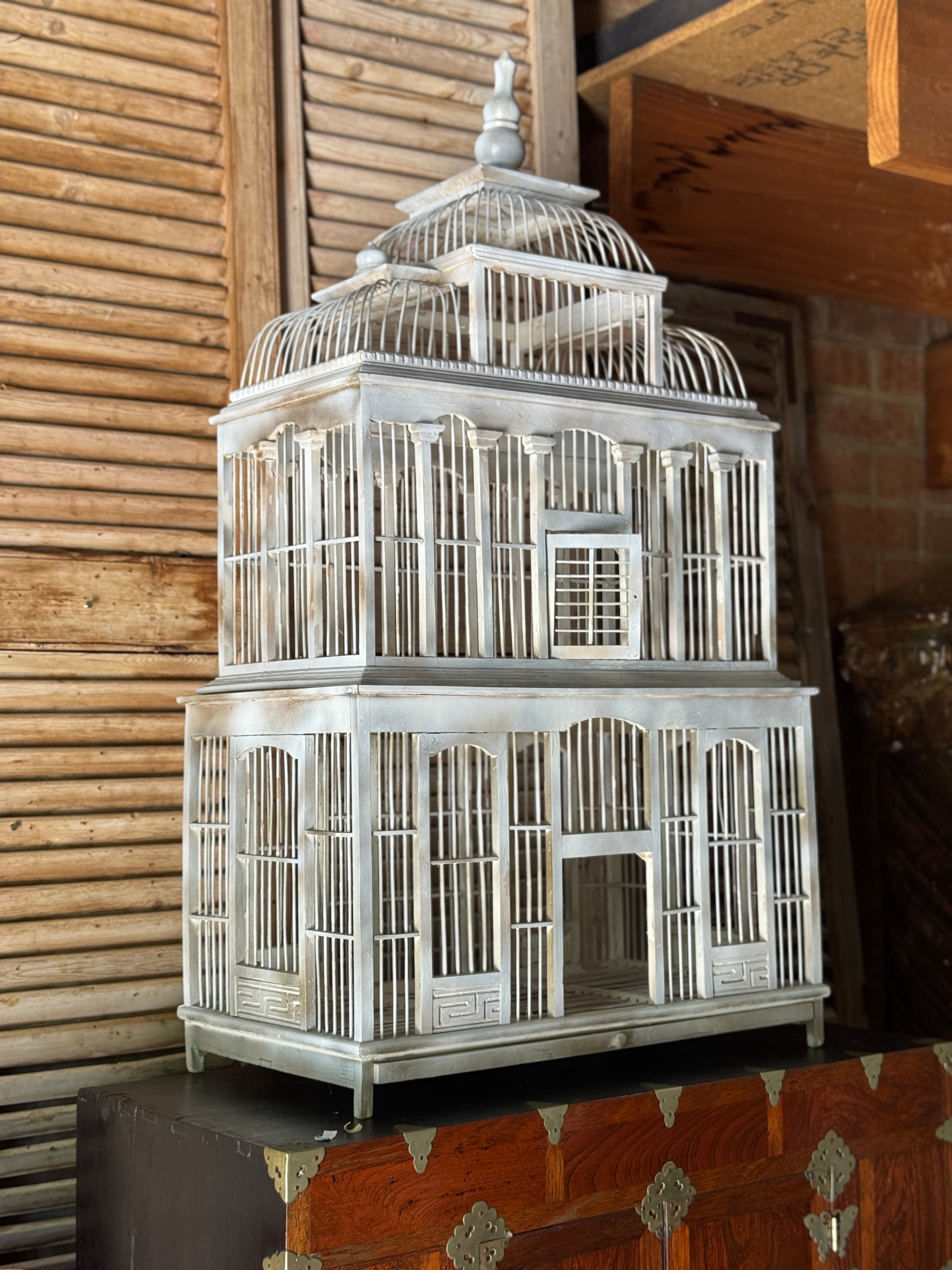 Vintage Timber Birdcage