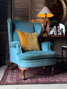 Mustard Velvet Cushion with Feather Insert