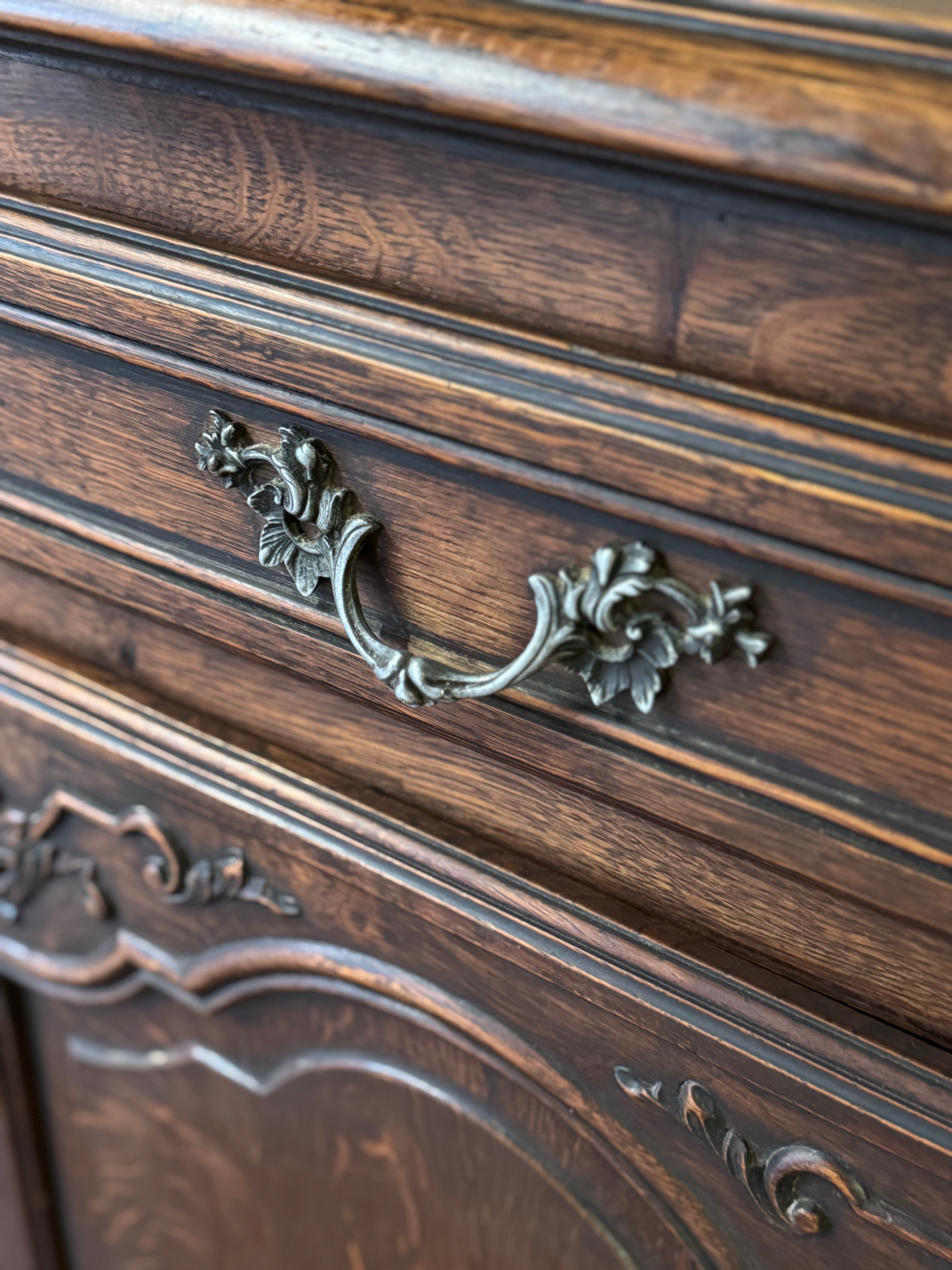 Antique French Well-Carved Sideboard