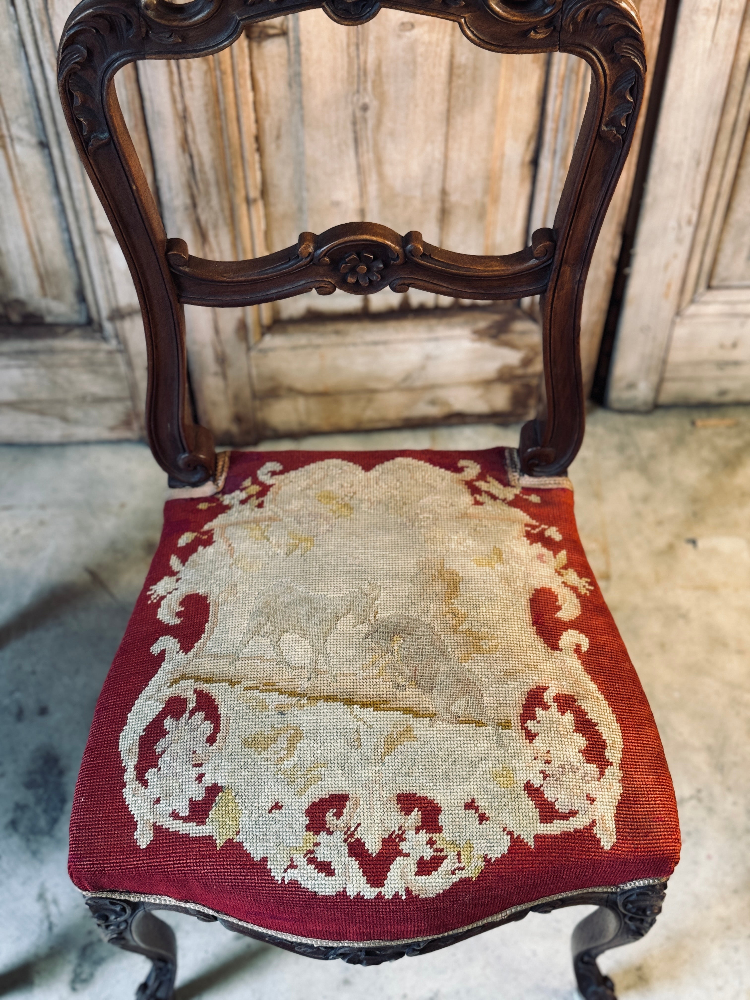 Pair of Victorian Walnut Chairs