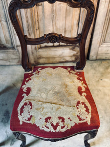 Pair of Victorian Walnut Chairs