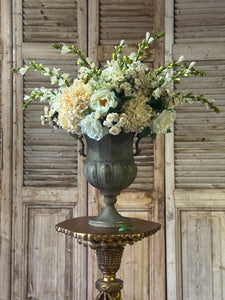 White Chelsea Rose Faux Floral Stem
