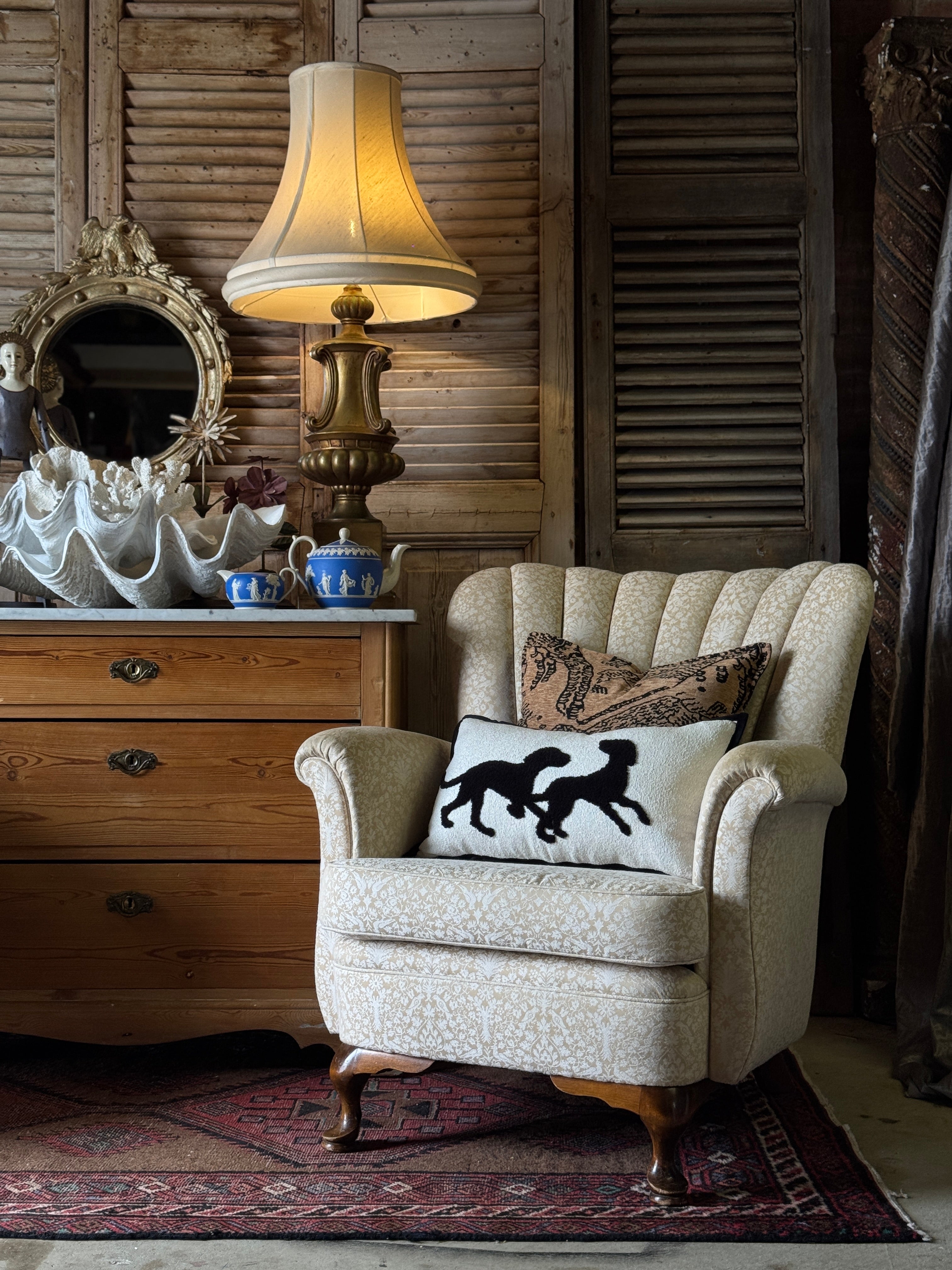 Woven Tiger Cushion with Feather Insert