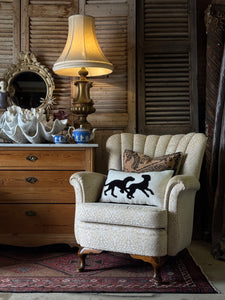 Woven Tiger Cushion with Feather Insert