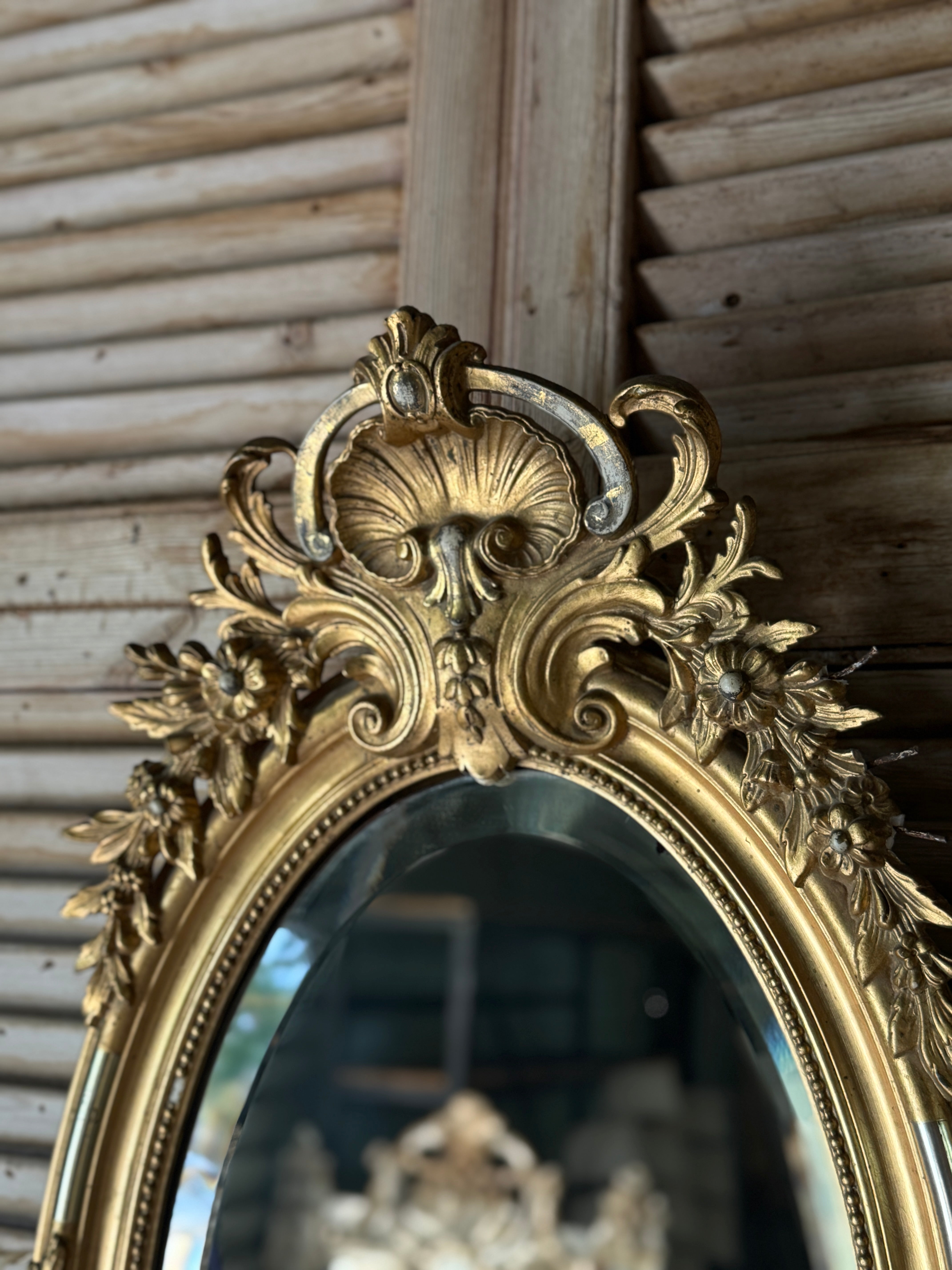 19th Century Antique French Gilt Mirror