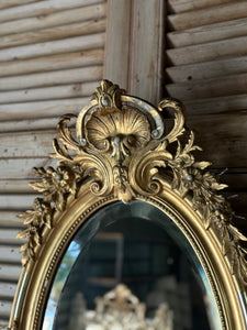 19th Century Antique French Gilt Mirror