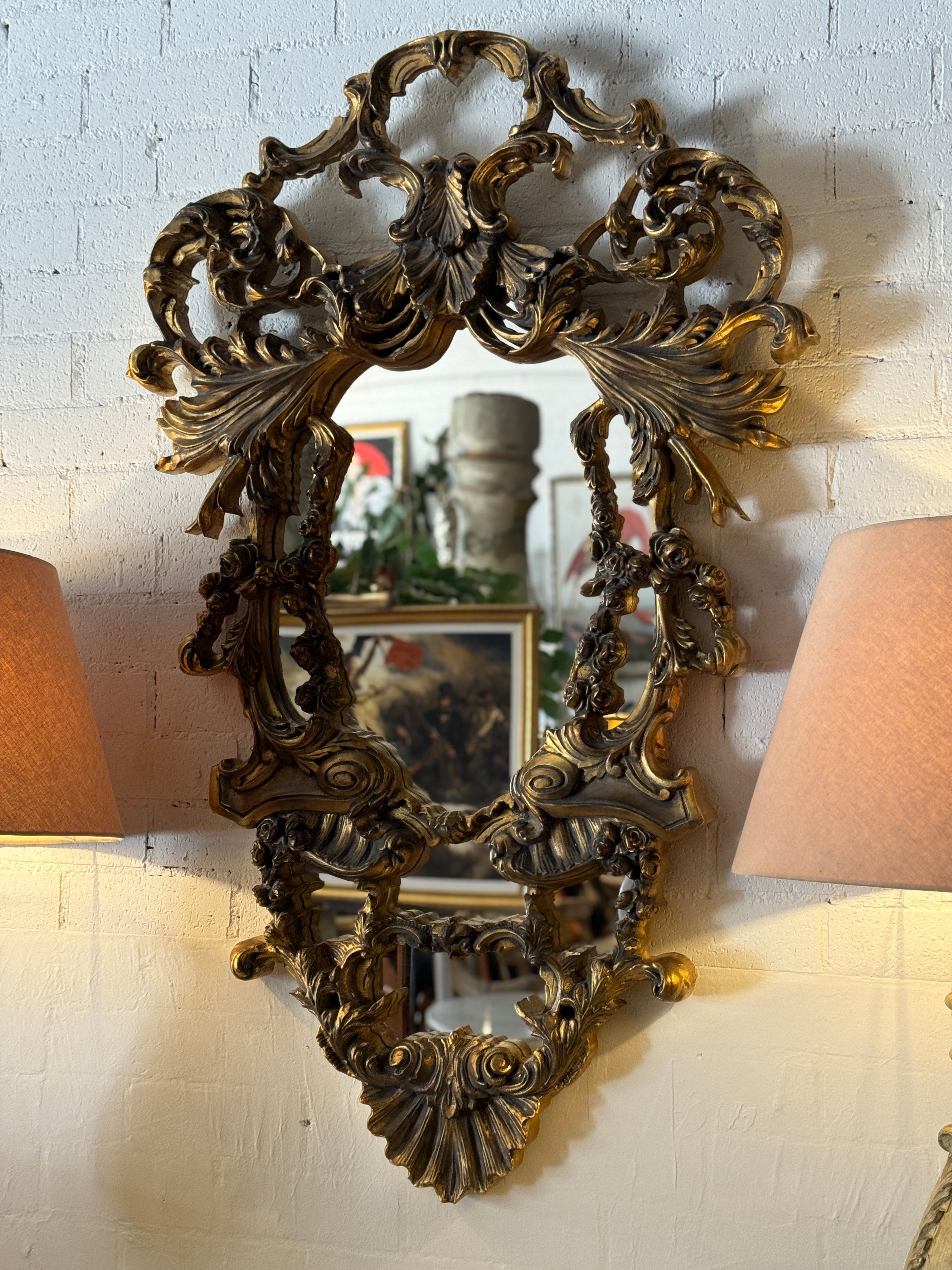 Baroque Timber Mirror
