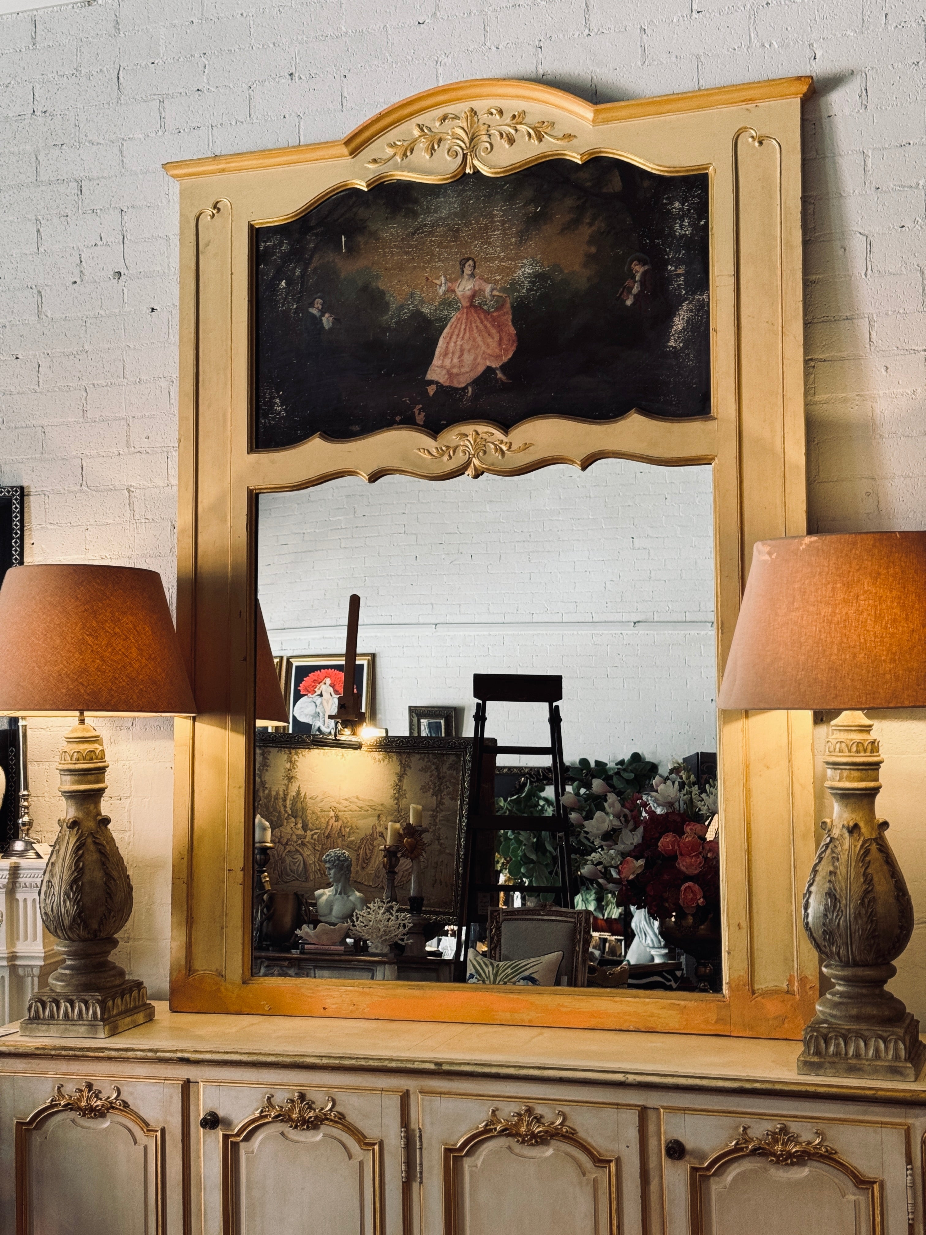 Large Vintage French Mirror