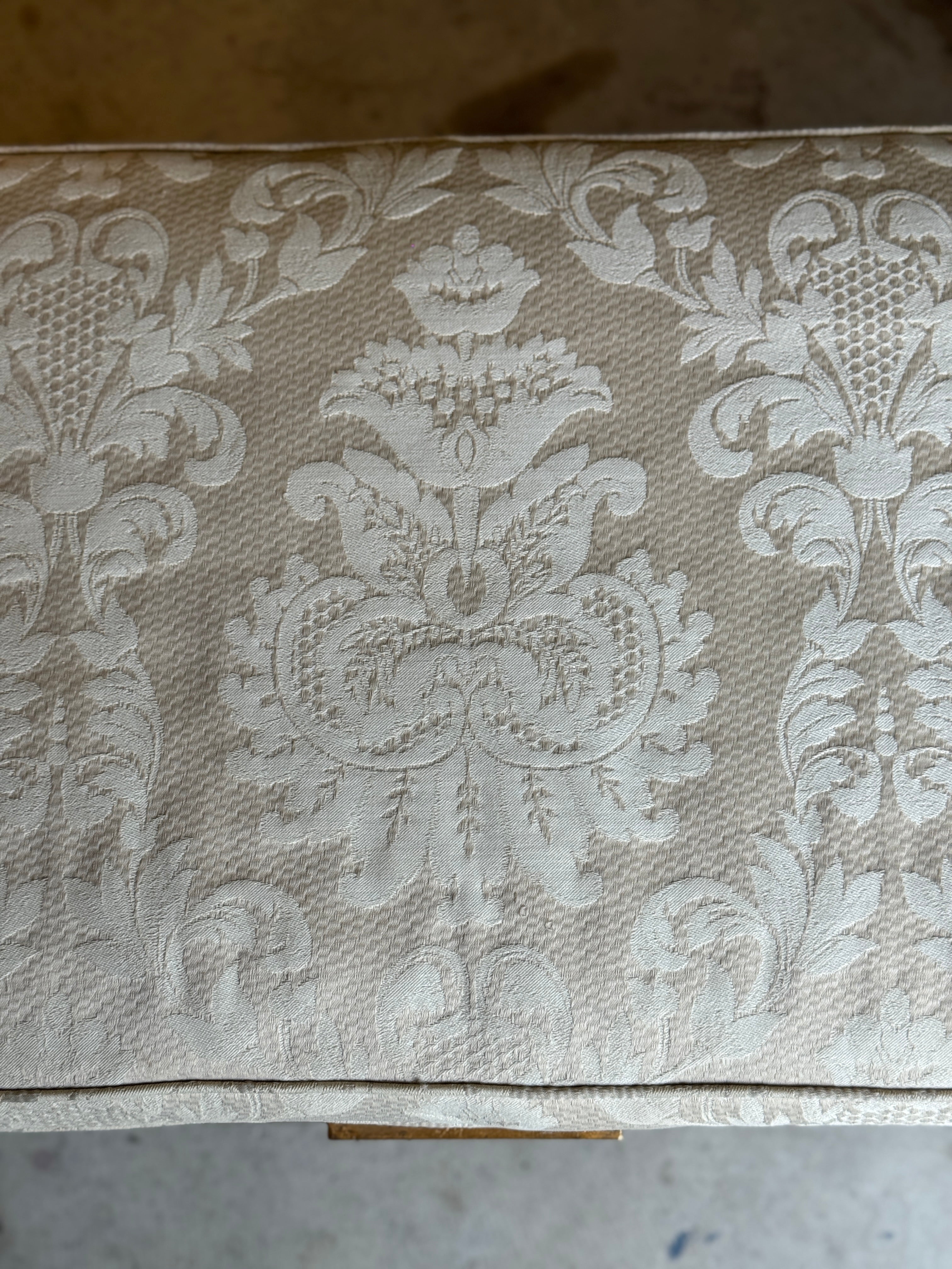 Vintage French Louis XVI Style Giltwood Window Seat / Bench